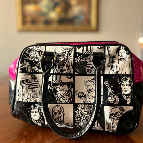 Handbags - Retro Star Wars Pink Glitter Hand Bag